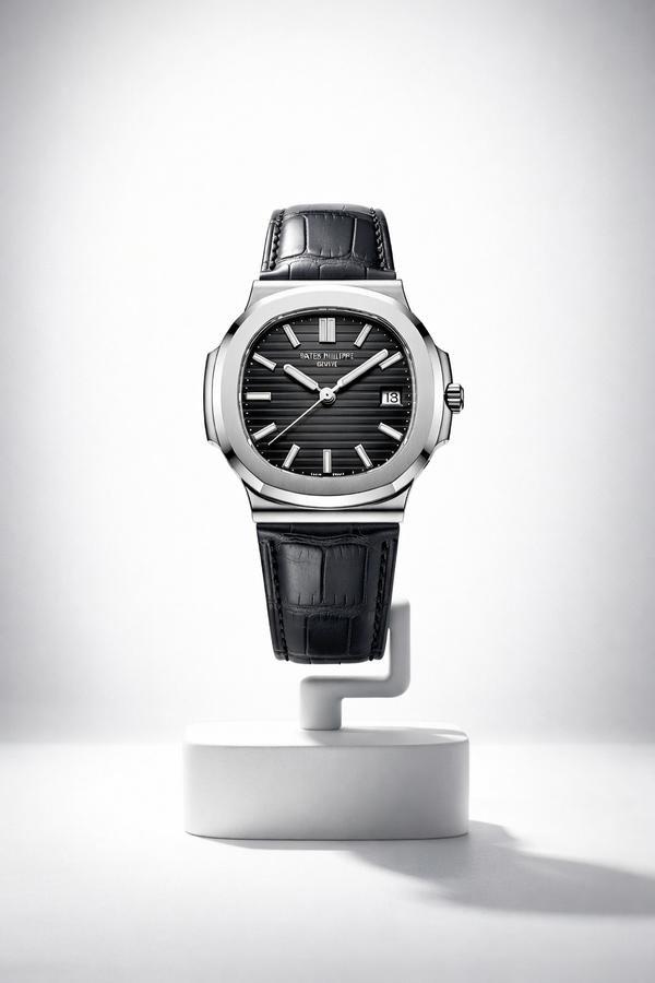 The Patek Philippe Nautilus Master Edition – Classic Embossed Dial with Premium Leather Strap & Master Lock