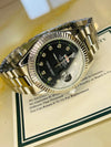 Premium men's silver wristwatch with black dial and diamond markers on Ministry of Mens Affair