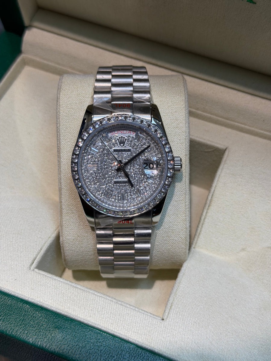 Rolex day-daye stone bazel