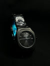 Sleek black Bestwin men's watch with metal strap, modern design on dark background