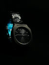Luxury men’s BESTWIN black wristwatch with metal band, premium minimalist design