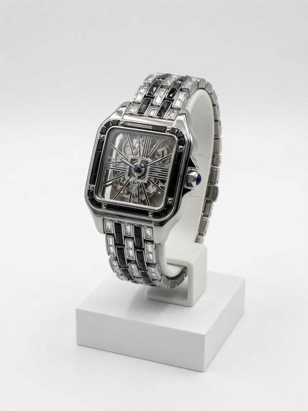 Skeleton Jewel Watch – Diamond & Gemstone Edition