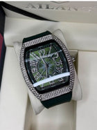 FM Executive Diamond Stone Style Wrist Watch