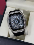 FM Executive Diamond Stone Style Wrist Watch
