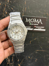 HBSKL Skeleton Diamond Cut Watch – Premium Silver Chronograph Edition