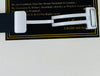 Silver deployment clasp on black men’s watch band, Ministry of Mens Affair card background.