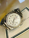 Luxury men's silver watch with diamond indices on authenticity card, Ministry of Mens Affair