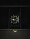 Luxury men's black digital watch in a display box, premium modern design from Mens Affair