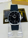 Men's luxury black Universe Point watch with black strap on display, premium modern design