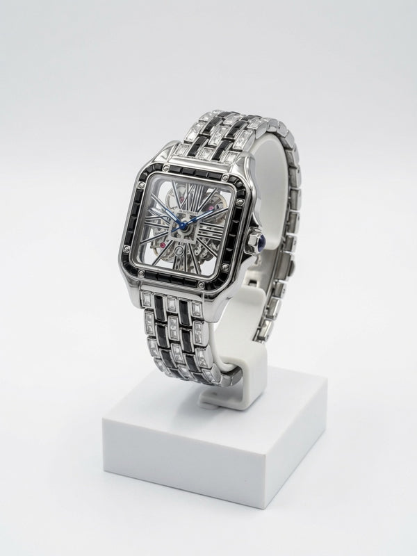 Skeleton Jewel Watch – Diamond & Gemstone Edition